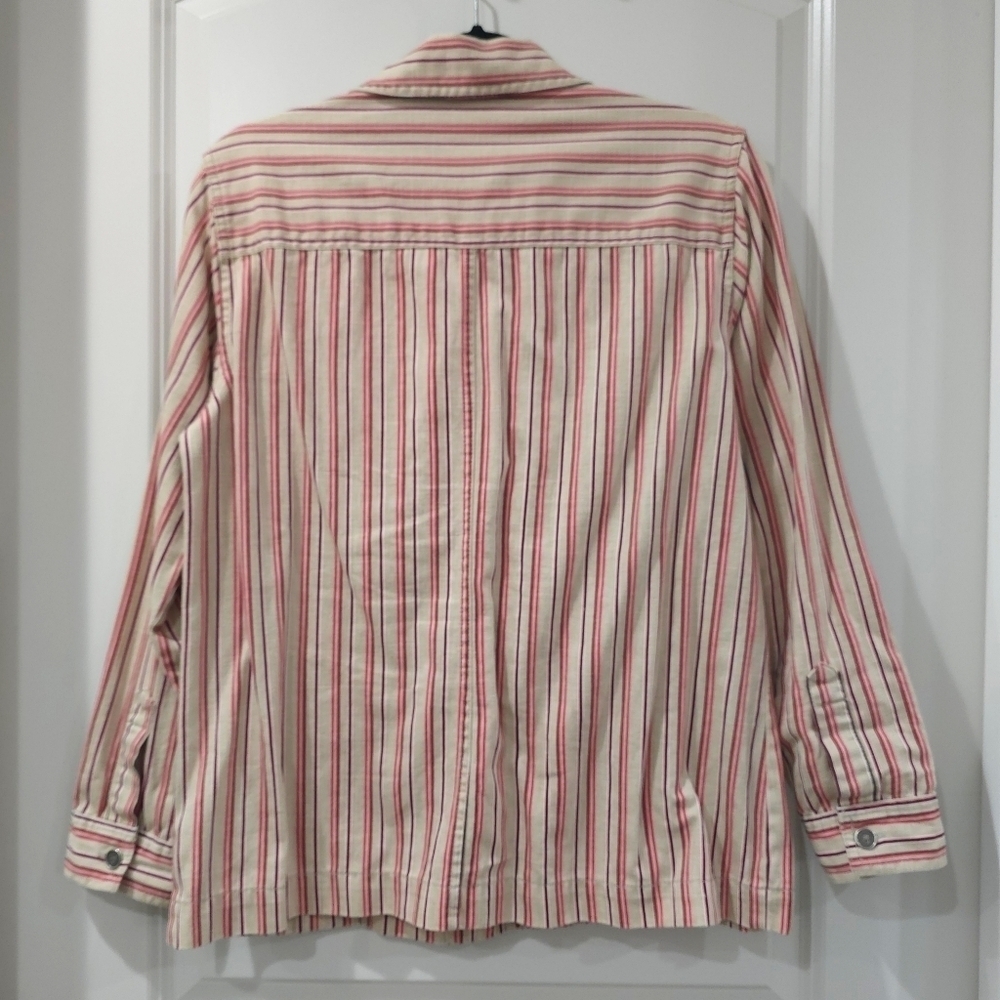 Striped Button-Up Shirt - Picture 11 of 14